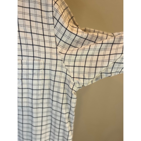 Chaps Mens Plaid Short Sleeve Button Up Shirt Size L G Cotton - Picture 4 of 7